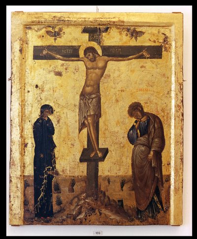 Icona della crocifissione da Byzantine